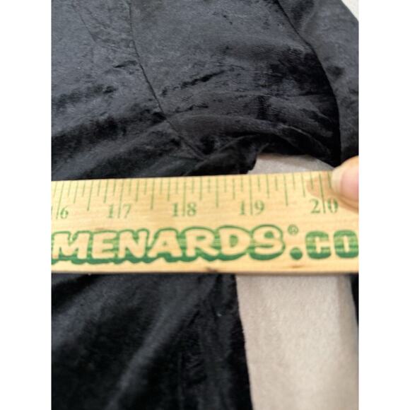 EILEEN FISHER Black Velvet Long Sleeve Maxi Dress Size Small Holiday - Picture 11 of 14